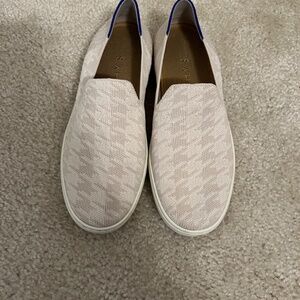 Rothy's The Original Slip On Sneaker Cream Herringbone (Size 7.5)